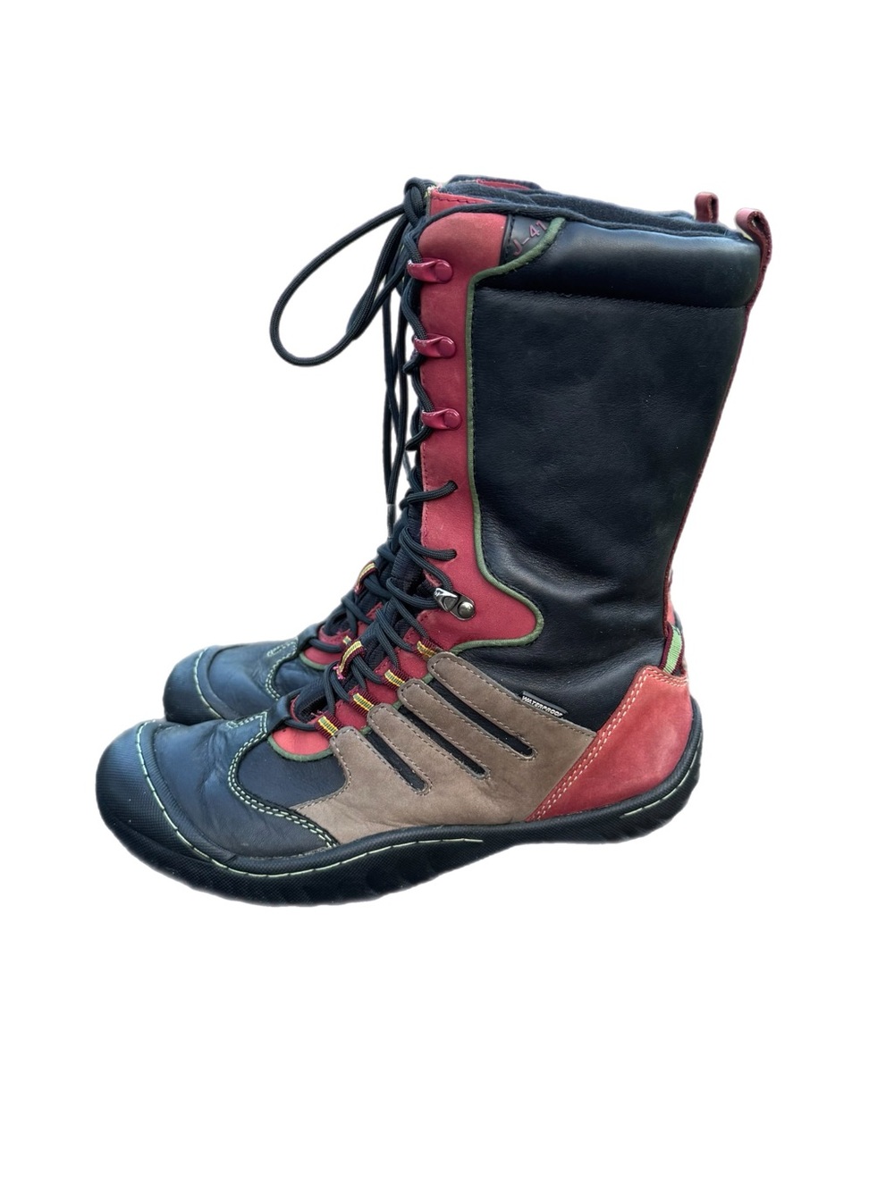 Women's 8 M J-41 Jeep Adventure Engineered Rocky Black Waterproof Lace-Up Boots